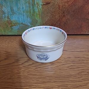 L Bernardaud and Co Limoges Trinket Dish Gardening Floral 3.25 Inch